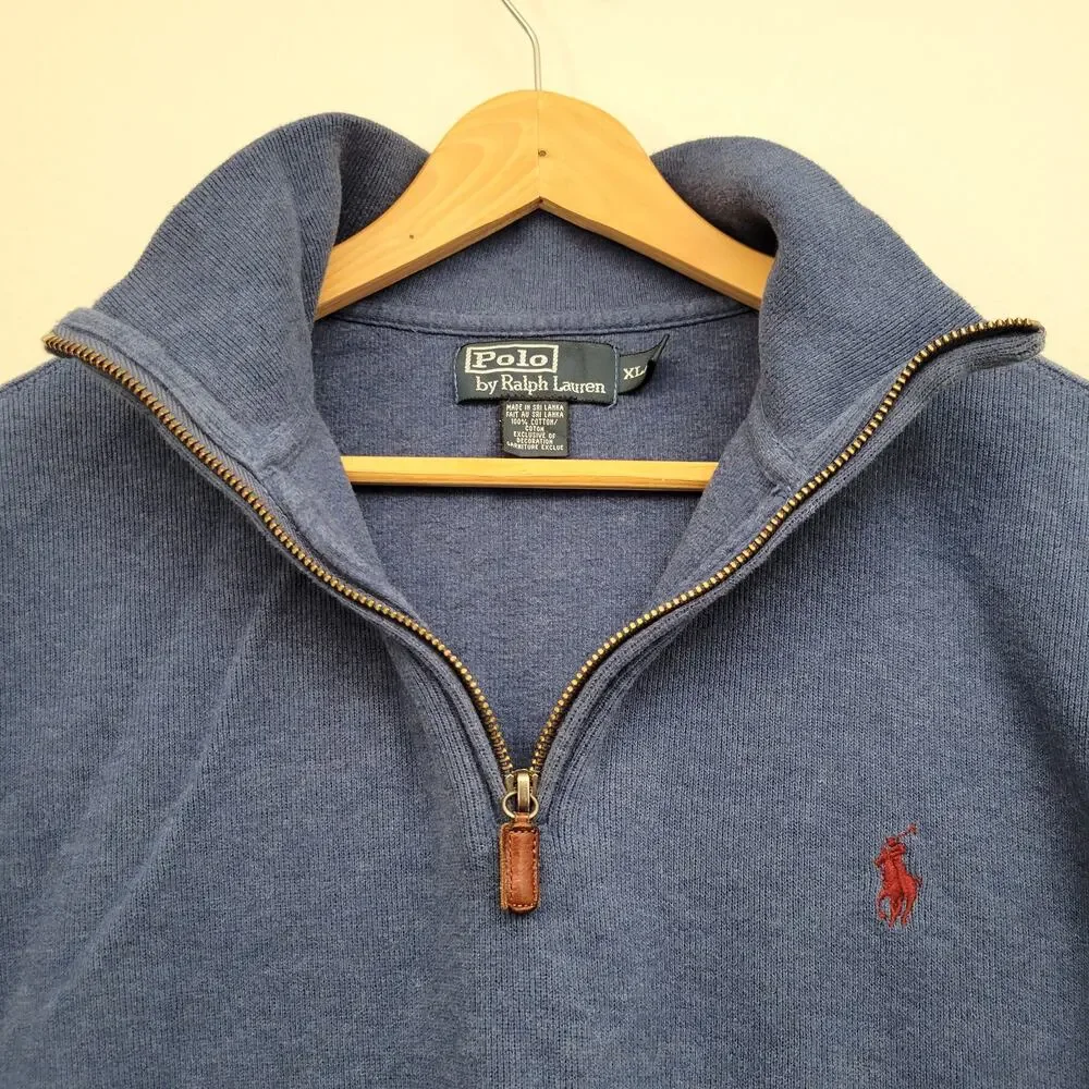 Polo by Ralph Lauren Sweater XL Blue Cotton
